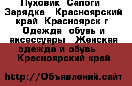 Пуховик. Сапоги.  Зарядка - Красноярский край, Красноярск г. Одежда, обувь и аксессуары » Женская одежда и обувь   . Красноярский край